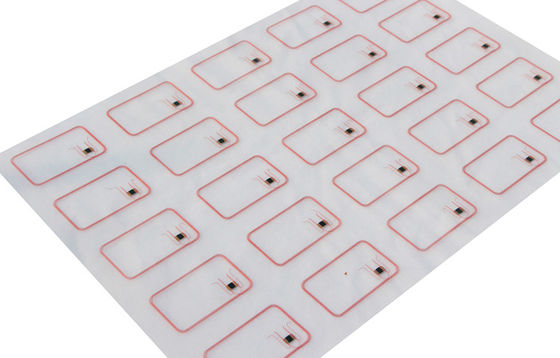 PVC RFID Card Inlay / Prelam Sheet Met ID TK4168/IC F08 Chip Voor Smart RFID Card Productie