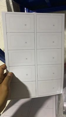 PVC RFID Card Inlay / Prelam Sheet Met ID TK4168/IC F08 Chip Voor Smart RFID Card Productie