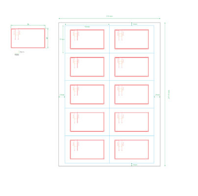 Rfid-inlay / prelam-platen A4 Ic Fudan F08 chip voor de productie van RFID-kaarten