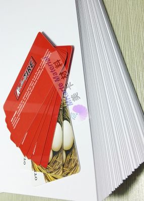 A4 Grootte 0,15 mm Inkjet Printing Pvc White Bank Card Production Materials
