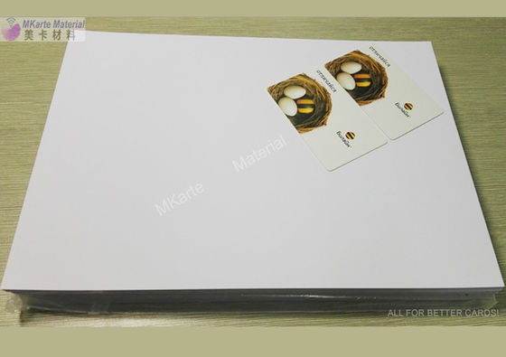 A4 Grootte 0,15 mm Inkjet Printing Pvc White Bank Card Production Materials