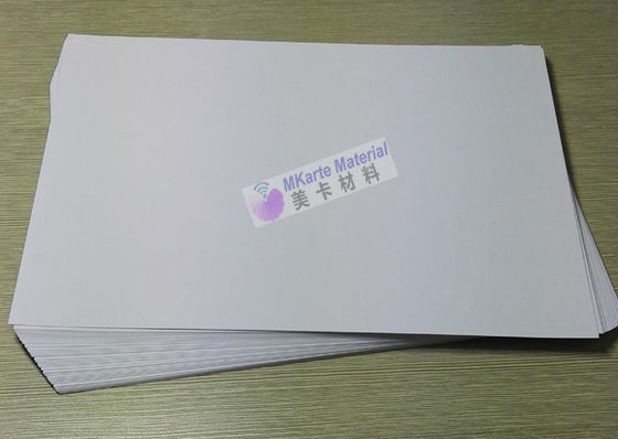 A4 Grootte 0,15 mm Inkjet Printing Pvc White Bank Card Production Materials