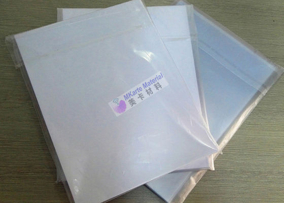 A4 Grootte 0,15 mm Inkjet Printing Pvc White Bank Card Production Materials