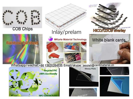 Recycled PVC-kaart afdrukplaat 0,3 mm Digitaal afdrukbaar plaat PVC-kaart Plastic Materials