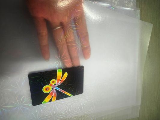 Hologramoverlay voor speciale kaarten / Laser Film Film / PVC bedekte Ovelay / Laser Hologram