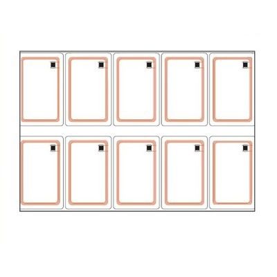 3*8 4*8 6*8 Layout RFID Inlay Prelam PVC Inlay Sheet RFID Contactloze kaartplaat voor de productie van plastic kaarten