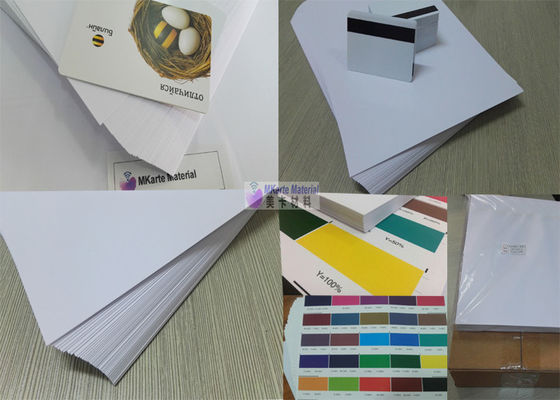 A4 A3 Afmeting 0,15-0,4 mm Witte kleur PVC-kaart afdrukplaat Voor smartcard afdrukbaar
