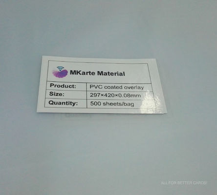 0.04-0.1mm Dik A3 of op maat gemaakte PVC-gecoate overlaag MCO-W Hoog slijtpunt en treksterkte