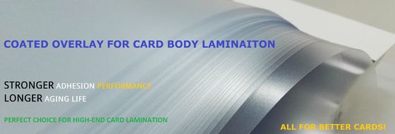 Superieure verouderingsvermogen Afdrukbare PVC-platen Digitale inktcoating aan de ene kant en laminatielijmcoating aan de andere kant