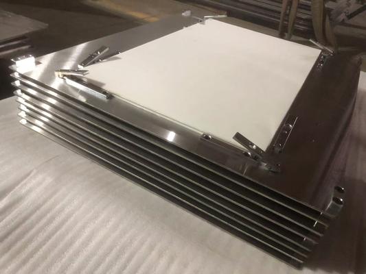 Witte siliconen rubber gelamineerde pad 3.0 mm voor het lamineeren van plastic kaarten