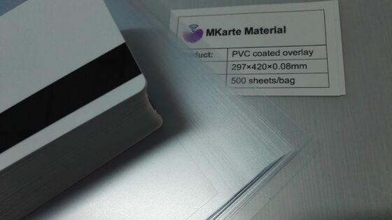 Transparent PVC Coated Overlay Film With 0.04-1.0mm Thickness And Strong Adhesion Level For Plastic Card Lamination