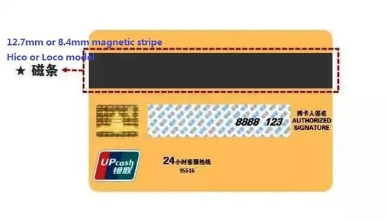 40-100 micron dikte maat HICO/LOCO PVC bedekte overlaag met magnetische strook voor het maken van smartcards