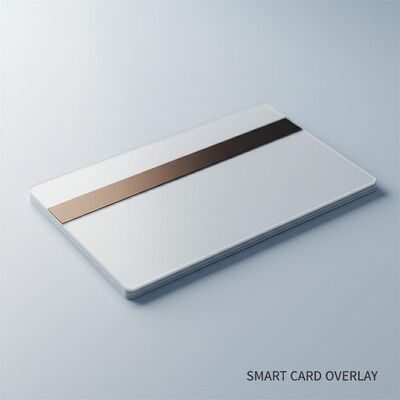 40-100 micron dikte maat HICO/LOCO PVC bedekte overlaag met magnetische strook voor het maken van smartcards