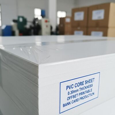 0.30 mm dikte Offset afdrukbaar PVC-kernblad voor bankkaartproductie