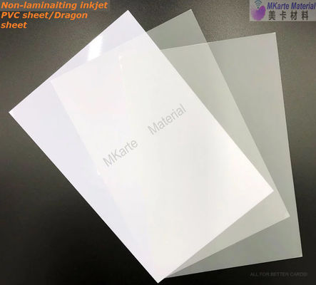 0.15mm+0.46mm+0.15mm Wit Draakpvc niet-Lamineert Inkjet-Blad mni-3