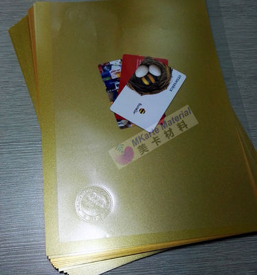 Blad van Pvc van de A4 het A3 Aangepaste Grootte Gouden met Mooie Gouden Kleurenoppervlakte