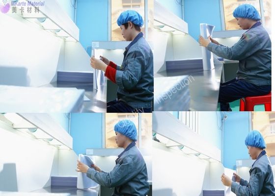 Langzame afname PVC-kaart Ongecoat Overlay Film Gebruikt Voor Offset Printbare Vellen Laminatie