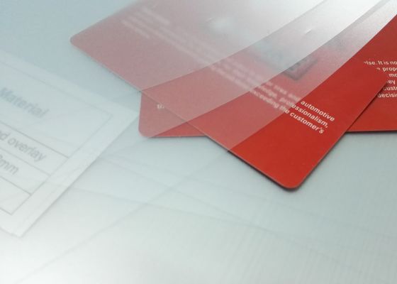 Langzame Verlaging Offset Printbare PVC Overlay Film met 0,04-0,10 mm Dikte voor Kaartlaminatie