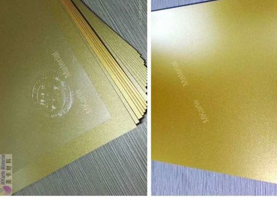 De gouden Bladen van pvc van de Kleuren Digitale Druk voor Plastic Kaartlaminering