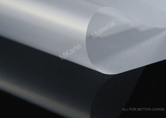 De transparante Glanzende 1.0mm Betaalpas pvc bedekte Bekleding met een laag