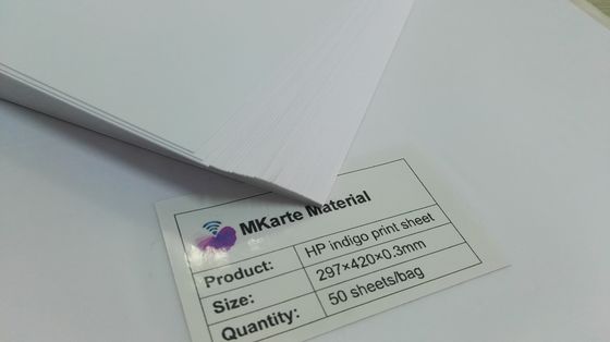 0.32mm A4 rangschikken Digitale Enige de Bladenpk Indigo van Drukpvc Opgeruimd voor Plastic Kaart