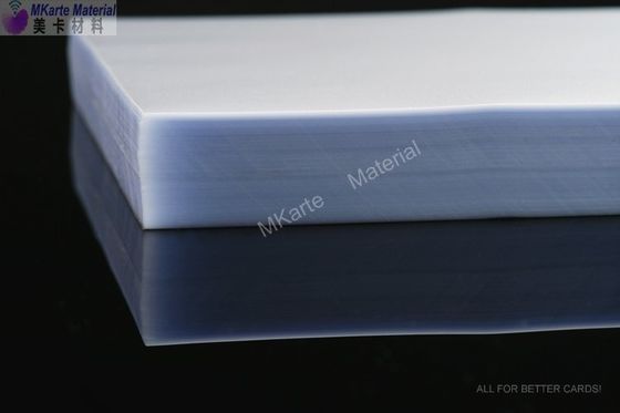 0.10mm het de Kaartmateriaal van Pvc bedekte Digitaal de Betaalpasgebruik van de Bekledingsfilm/Inkjet/Gecompenseerde Druk met een laag