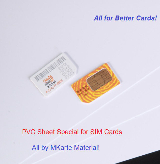 Het speciale Plastic Blad van Pvc van Bladmaterialen voor de Productie van het Simkaartlichaam