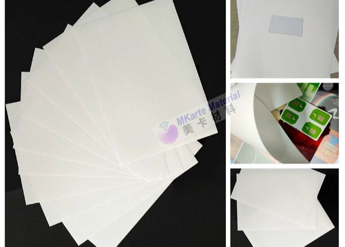 Schokbestendig Plastic de Kernblad van PC van de Compensatiedruk voor de Plastic Kaart van PC